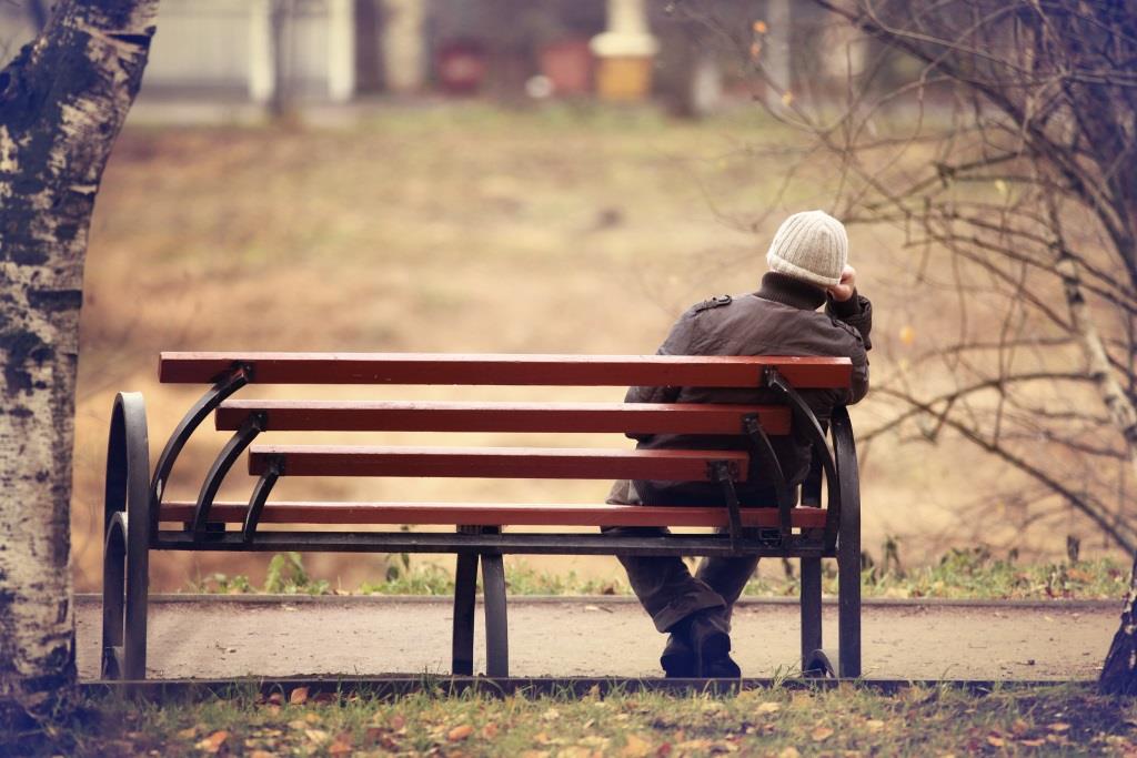 Person on Bench Alone