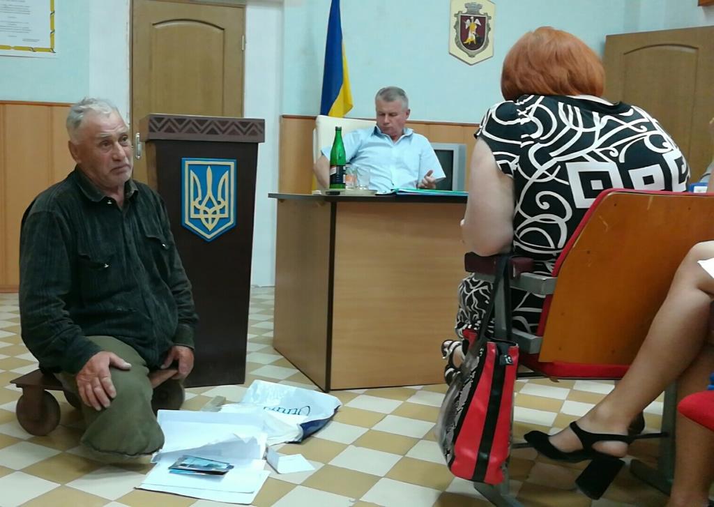 Михайло Поливаний на сесії міської ради