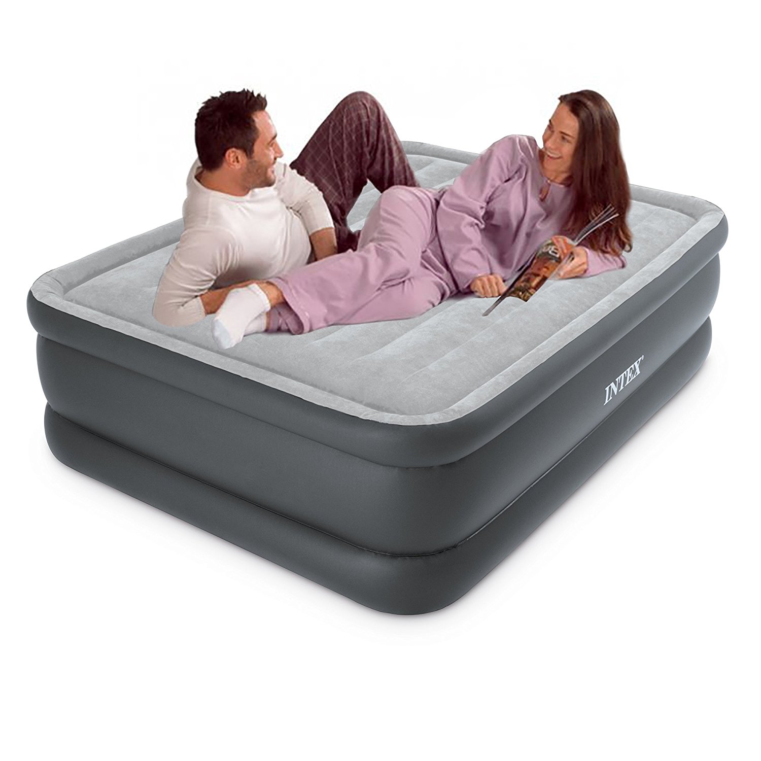 intex 64140 airbed in use