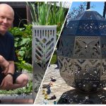 Сергій Рябічін із Гадяча виготовив двометрову металеву писанку та ліхтарі для парку української культури в Анталії